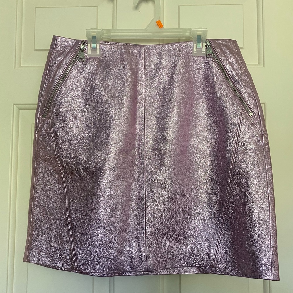 Karl Lagerfeld metallic mini skirt